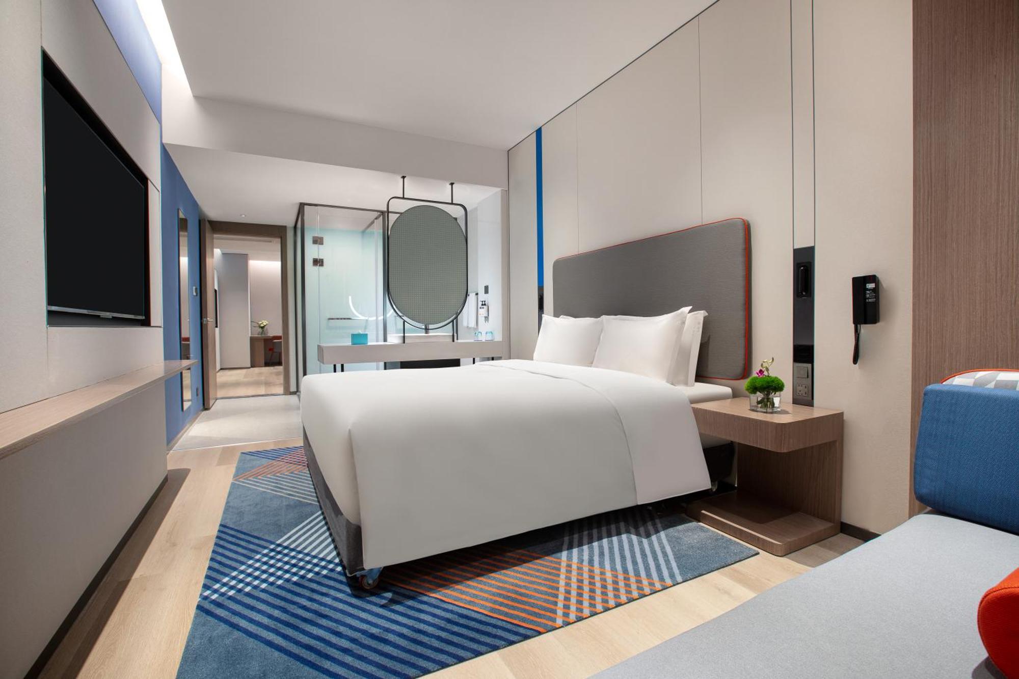 Holiday Inn Express Changfeng Park Shanghai Exterior foto